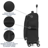 Travelpro Maxlite 5 Softside Expandable Luggage with 4 Spinner Wheels, Lightweight Suitcase, Men and Women, International, Black, Carry-on 19-Inch