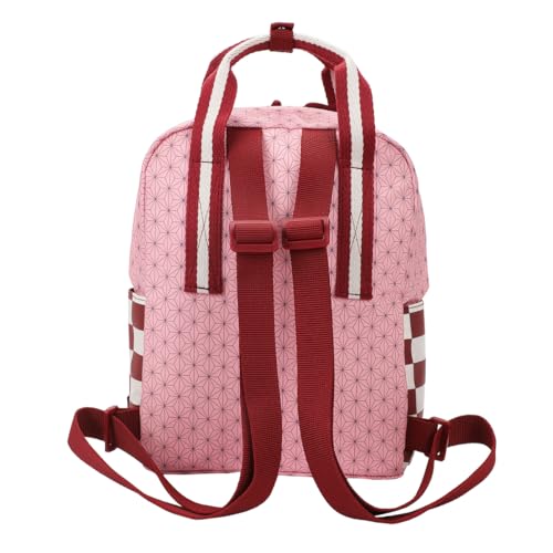 Bioworld Demon Slayer Logo Cotton Canvas Women's Pink Mini Backpack