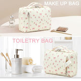 Bluboon Makeup Bag Zipper Pouch Travel Portable Cosmetic Bag Organizer for Women and Girls