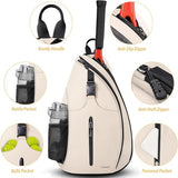 Ytonet Tennis Bag, Tennis Sling Backpack Crossbody for Men Women