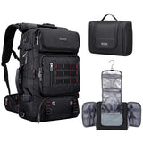 WITZMAN Carry-On Travel Backpack for Men - Nylon Duffle Backpack with Multi-Organization and Hanging Toiletry Bag