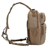 Rover Sling Pack Tactical Shoulder Sling Bag Backpack with Bottle Holder Crossbody Chest Bag, Coyote