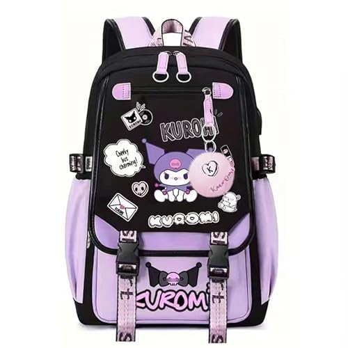 Roffatide Anime Backpack Printed Business Casual Laptop Shoulders Backpack Travel Hiking Daypacks Rucksack 17 Inch A