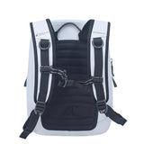 Breakwater Supply™ Fogland Lite Small Waterproof IP68 Submersible Backpack | Laptop Sleeve & Airtight Zippers for Outdoors, Surfing, Kayaking, Hiking, Cycling, Unisex TPU Dry Bag (Fog White, 15L)