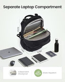 LOVEVOOK Everyday Laptop Backpack for Women & Men With Giant Tumbler Holder,15.6 Inch Classic Travel Work College Teacher Carry on Backpack Purse,Waterproof Computer laptop Bag Hiking Backpack,Black
