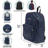 JanSport SuperBreak One Backpacks - Durable, Lightweight Bookbag with 1 Main Compartment, Front Utility Pocket with Built-in Organizer - Premium Backpack, Screen Static
