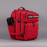 WOLFpak 35L Athletic Gym Backpack - Durable 1000D Waterproof Oxford Material with MOLLE Webbing, Laptop Pocket & Dual Cup Holders, Durable Fitness/Travel/Military Daypack (Elite Red)
