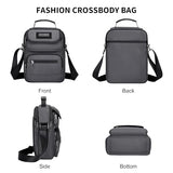 WITZMAN Small Mens Crossbody Bag Nylon Messenger Bag
