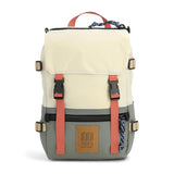 Topo Designs Rover Pack Mini - Small Sized Simple Daypack for EDC, Day Trips, Hikes, Iconic Denver Design, Fair Trade (Bone White/Beetle)