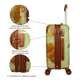 World Traveler Europe 2-Piece Carry-On Expandable Spinner Luggage Set with TSA Lock