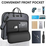 BALEINE Travel Garment Bag, Travel Suit Bag for Men, Water Resistant Carry on Garment Bag for Hanging Clothes, Garment Duffel Bag for Travel Business (Grey, 48")