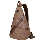 WITZMAN Canvas Backpack Large Carry On Travel Backpack Duffel Bag Fit 18 inch Laptop Sling Bag for Men Women Convertible Crossbody Chest Bag