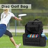 DSLEAF Disc Golf Bag with 24-26 Discs Capacity, Disc Golf Backpack with Two Sidewall Supports and Molle Webbing for Beginner, Hobbyist, Adults and Teenagers