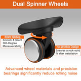 Toofire Wheels for Samsonite Freeform Hardside, Replacement Kit for Carry On Spinner Luggage (2 Pack)