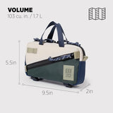 Topo Designs Mini Quick Pack - Shoulder Sling + Waist Pack for EDC and Daily Commute, Bike Rides, Internal Organization (Forest/Bone White)