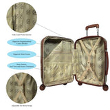 World Traveler Europe 2-Piece Carry-On Expandable Spinner Luggage Set with TSA Lock