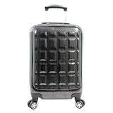 World Traveler Chariot 20-inch Carry-On Spinner Luggage with Laptop Pocket, Grey