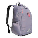 adidas Defender 5 Backpack for Sports, Gym, School and Travel, 33L, Slate Grey/Silver Metallic/Solar Turbo Pink, OSFA