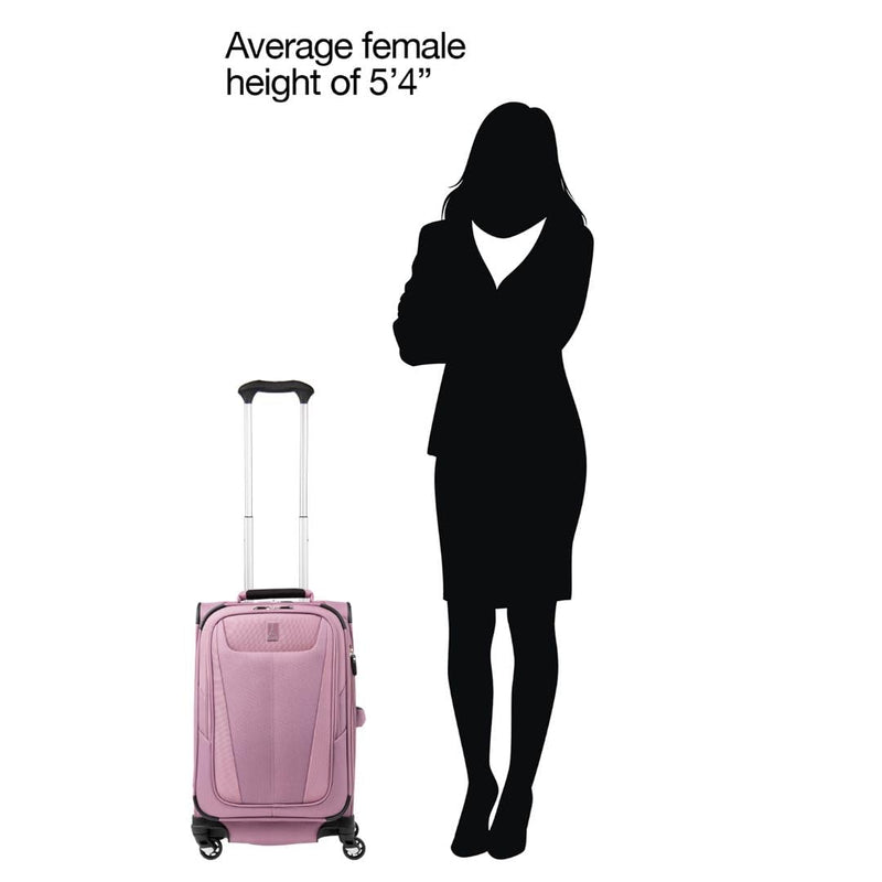 Travelpro Maxlite 5 Softside Expandable Luggage with 4 Spinner Wheels, Lightweight Suitcase, Men and Women, Orchid Pink Purple, Carry-on 21-Inch