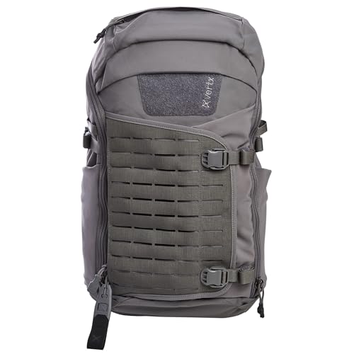 Vertx Siege Backpack - Durable, Water-Resistant with Multiple Compartments for Hiking, Travel, and Everyday Use, Wolf Grey - One Size