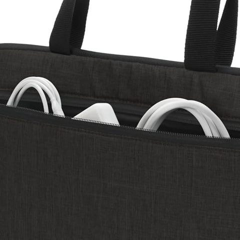 Incase Carry Zip Brief for 13 inch Laptops – Sleek, Lightweight Protective Bag with Dual-Weave Polyester, Webbing Carry Handles – Stylish and Durable Laptop Sleeve/Case for Work & Travel - Black