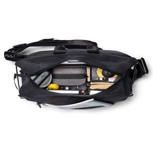 Chrome Industries Kadet Max WP Messenger Bag – Crossbody Sling for Men and Women w/Quick Release Buckle – 15L, Black