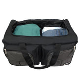 Dejuno 20-inch Carry-on Rolling Duffle Bag - Charcoal