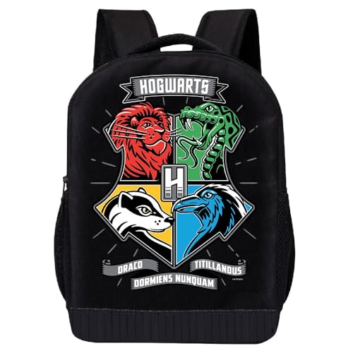 Harry Potter Backpack for School | Kids Travel Backpack School Backpack | Kids Backpack for Boys, Girls, Toddlers Unisex (Hogwarts Houses)