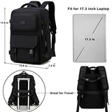LXYGD Travel Laptop Backpack, Business Work Backpacks Large College Bookbag for Women Men Water Resistant Daypack Airline Approved Gym Bag Fits 17 Inch Notebook & Laptops - Black