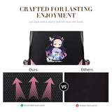 RETEN Kawaii Anime Backpack for Girls 20L - Waterproof Nylon School Bookbag with USB Charging Port, Cute Travel Laptop Daypack for Teens, Large Capacity