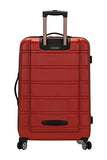 Rockland Melbourne Hardside Expandable Spinner Wheel Luggage, Red, Checked-Large 28-Inch (F1603-RED)