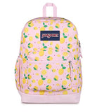 JanSport Cross Town Plus Backpack - Large Main Compartment, Side Water Bottle Pocket, 15-Inch Padded Laptop Sleeve - Lemonade Stand