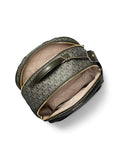 Michael Kors Sable Large Backpack, Gold-Tone Hardware/Tonal MK Signature Nylon/Ivy
