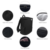 iyarkai Insulated Cooler Backpack, Backpack Cooler, 20 Can Backpack Cooler Leak Proof, Insulated Soft Cooler Bag, Lightweight, Cold-Weather Duffel Bag for Beach, Camping, Outdoor Activities, Black