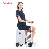 Airwheel SE3S Smart Rideable Suitcase Electric Luggage Scooter For Travel (silver)