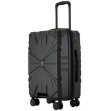 Wrangler ATG Alpine 22" Expandable Rolling Hardside Carry-On Luggage, Jet Black