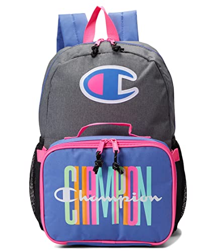 Champion Munch Backpack Lunch Kit Combo Grey/Bright One Size | Backpacks4Less