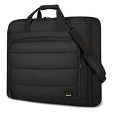 Travel Garment Bag for Women,Lightweight Puffy Carry on Garment Bag for Hanging Clothes,44.7'' Waterproof Travel Suit Bag with Shoulder Strap,2 in 1 Foldable Duffle Bag,Black