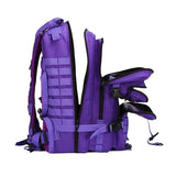 SEYATULLH 45L Military Tactical Backpack for Men & Women Bug Out Bag Assault pack Molle Daypack Hiking Trekking Rucksack(45L purple)