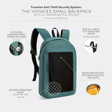 Travelon Anti-Theft The Voyages Small Backpack with XL Water Bottle Pocket