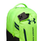 Under Armour Unisex Hustle 6.0 Backpack, (389) Hyper Green/Black/Arden Green, One Size Fits Most