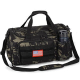 Tactical Gym Bag for Men, 40L Duffle Bag with Shoes Compartment for Travel
