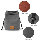 S-ZONE Soft Camera Bag DSLR Insert Handbag Drawstring Lens Case Compatible with Canon Nikon Sony