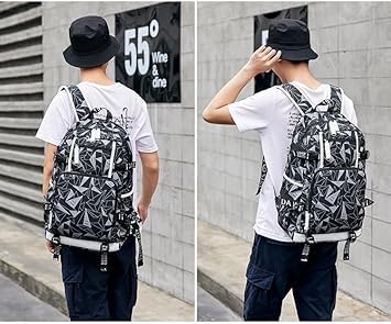 Txiujou Basketball Player 23 Student School Bag, Laptop Backpack, Ultra-Light Travel Bag, For Men And Women (Planet1)