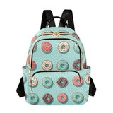 Doughnuts Backpack Purse For Women Lightweight Travel Shoulder Bag Daily Mini Backpack