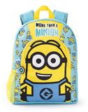 Minions Dave Boys Blue Yellow Backpack Rucksack Adjustable Straps Character Print School Sports Bag Organised Storage