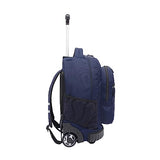 Travelers Club 18" Rolling Backpack with Shoulder Straps, Navy Blue