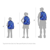 MYGOO Boys School Backpack Doubleday Gamer Blue Bookbag for Elementary Middle School Ages 5-12, 17 inch Large Capacity 24L Kids Student Travel Bags
