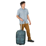 Osprey Farpoint Fairview 36L Wheeled Travel Pack - Carry On Luggage with Wheels - Rolling Backpack Travel Bag, Cascade/Torrent Blue