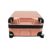 World Traveler Dejuno Beaumont Lightweight Hardside Expandable Spinner Luggage, Rose Gold, Large Checked